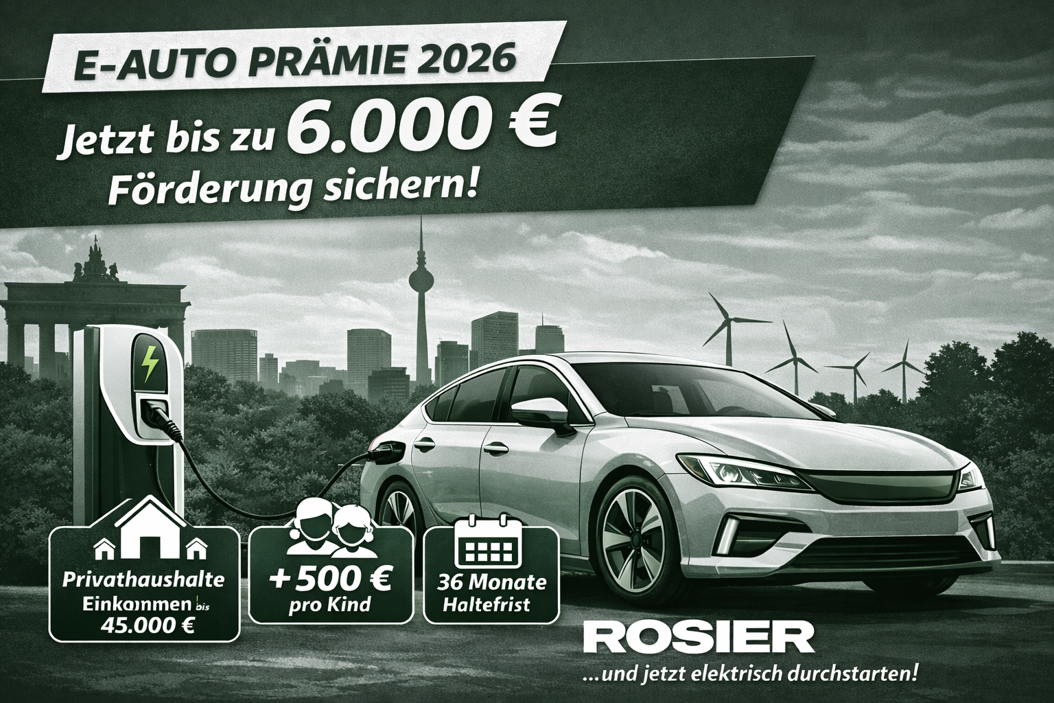 E-Auto Prämie 2026: Bis zu 6.000 € Förderung für Privathaushalte sichern
